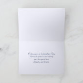 Alles Gute zum 4. Juli. Stadtbild und Feuerwerk Karte (Innenseite)