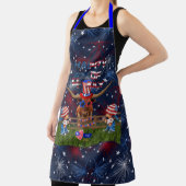 Alles Gute zum 4. Juli Texas LongHorn Style! Schürze (InSitu)