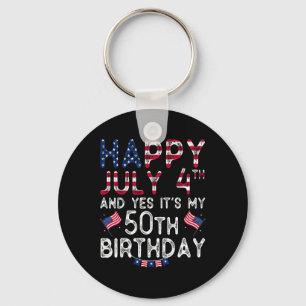 Alles Gute zum 4. Juli und ja, es ist mein 50. Geb Schlüsselanhänger