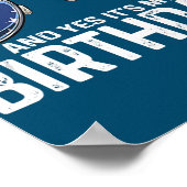 Alles Gute zum 4. Juli und Ja, es ist meine Geburt Poster (Ecke)