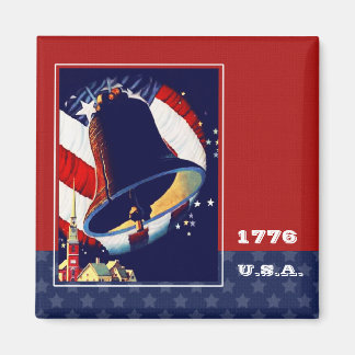Alles Gute zum 4. Juli. Vintag Liberty Bell Magnet