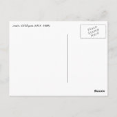 Alles Gute zum 4. Juli. Vintages Button Postkarte (Rückseite)