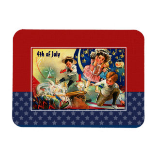 Alles Gute zum 4. Juli. Vintages Design-Geschenkma Magnet