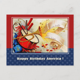 Alles Gute zum 4. Juli. Vintages Patriotisches Des Postkarte