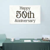 Alles Gute zum 50. Geburtstag 3x5 Vinyl Banner (Messeveranstaltung)