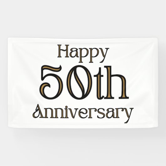 Alles Gute zum 50. Geburtstag 3x5 Vinyl Banner (Horizontal)