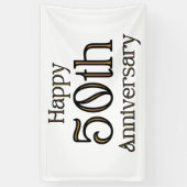 Alles Gute zum 50. Geburtstag 3x5 Vinyl Banner (Vertikal)