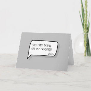 "Alles Gute zum 50. Geburtstag" Funny Prostate E Karte