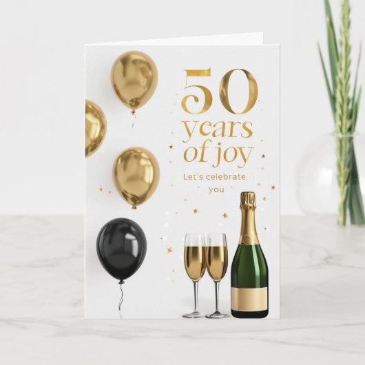 Alles Gute zum 50. Geburtstag Karte (Vorderseite)