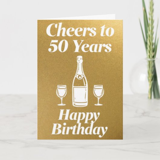 Alles Gute zum 50. Geburtstag Karte (Vorderseite)