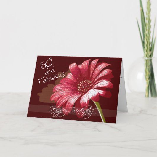 Alles Gute zum 50. Geburtstag Karte (Vorderseite)