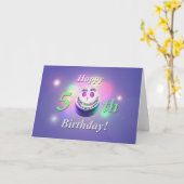 Alles Gute zum 50. Geburtstag Karte (Gelbe Blume)