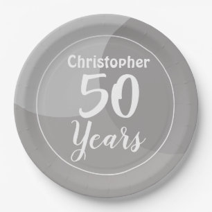 Alles Gute zum 50. Geburtstag Pappteller