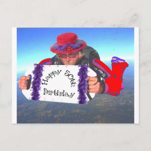 Alles Gute zum 50. Geburtstag Postkarte (Vorderseite)