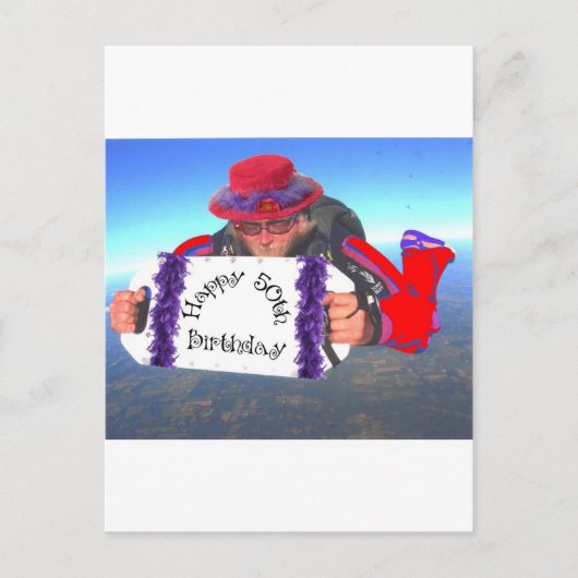 Alles Gute zum 50. Geburtstag Postkarte (Vorderseite)