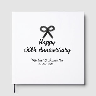 Alles Gute zum 50. Hochzeitstag Paarname Datum Hoc Gästebuch