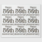 Alles Gute zum 50. Jahrestag Geschenkpapier (Flach)
