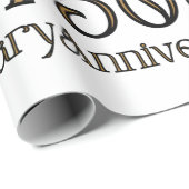 Alles Gute zum 50. Jahrestag Geschenkpapier (Rolleneckpunkt)