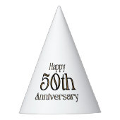 Alles Gute zum 50. Jahrestag Partyhütchen (Vorderseite)