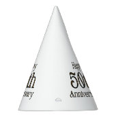 Alles Gute zum 50. Jahrestag Partyhütchen (Rechts)