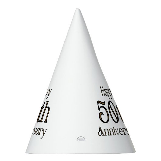 Alles Gute zum 50. Jahrestag Partyhütchen (Rechts)