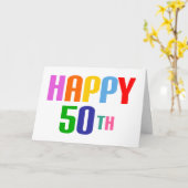 Alles Gute zum 50. Karte (Gelbe Blume)