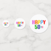 Alles Gute zum 50. Konfetti (Rückseiten)