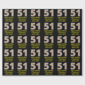 Alles Gute zum 51. Geburtstag & Frohe Weihnachten, Geschenkpapier (Flach)