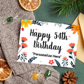 Alles Gute zum 54. Geburtstag Postkarte