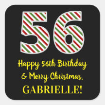 Alles Gute zum 56. Geburtstag & Frohe Weihnachten,