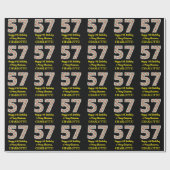 Alles Gute zum 57. Geburtstag & Frohe Weihnachten, Geschenkpapier (Flach)