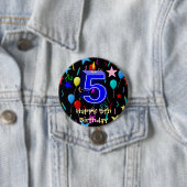 Alles Gute zum 5. Geburtstag Button (Beispiel)