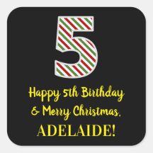 Alles Gute zum 5. Geburtstag & Frohe Weihnachten, 