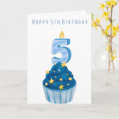 Alles Gute zum 5. Geburtstag Karte (Gelbe Blume)