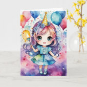 Alles Gute zum 5. Geburtstag, Little Star! Karte (Gelbe Blume)