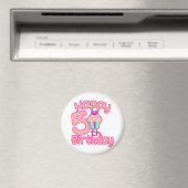 Alles Gute zum 5. Geburtstag! Magnet (In Situ (Geschirrspüler))