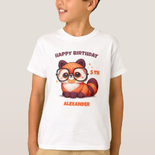 Alles Gute zum 5. Geburtstag Roter Panda T-Shirt