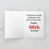 Alles Gute zum 60. Geburtstag Karte (Innenseite)