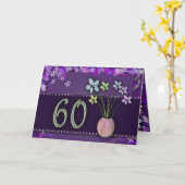 Alles Gute zum 60. Geburtstag Karte (Gelbe Blume)