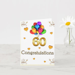 Alles Gute zum 60. Geburtstag Karte