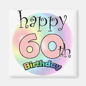 Alles Gute zum 60. Geburtstag Magnet (Vorne)