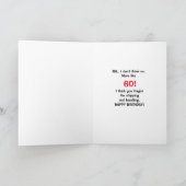 Alles Gute zum 60. Geburtstag mit humorvoller Dreh Karte (Innenseite)