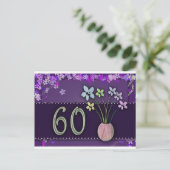 Alles Gute zum 60. Geburtstag Postkarte (Stehend Vorderseite)