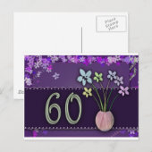 Alles Gute zum 60. Geburtstag Postkarte (Vorne/Hinten)