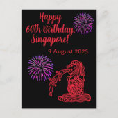 Alles Gute zum 60. Geburtstag, Singapur Postcard Postkarte (Vorderseite)