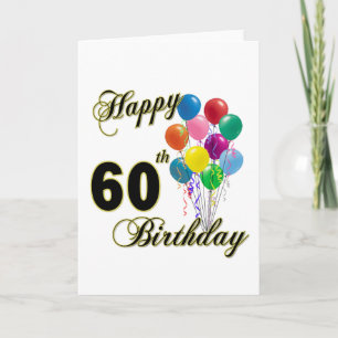 Alles Gute zum 60. Geburtstag und Geburtstagskleid Karte