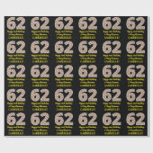 Alles Gute zum 62. Geburtstag & Frohe Weihnachten, Geschenkpapier (Flach)