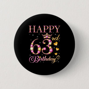 Alles Gute zum 63. Geburtstag 63 Jahre alte Männer Button