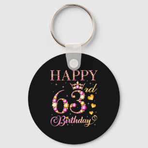 Alles Gute zum 63. Geburtstag 63 Jahre alte Männer Schlüsselanhänger