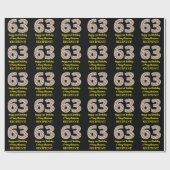 Alles Gute zum 63. Geburtstag & Frohe Weihnachten, Geschenkpapier (Flach)